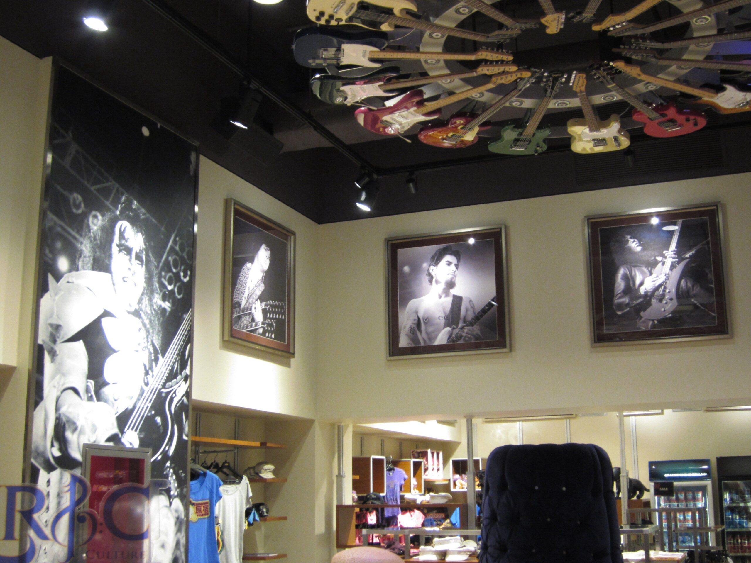 The Hard Rock Hotel has an incredible Gift Shop packed with replica and original rock n'roll memorabilia.