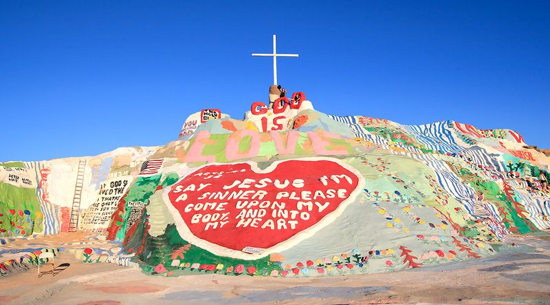 Salvation Mountain in Niland