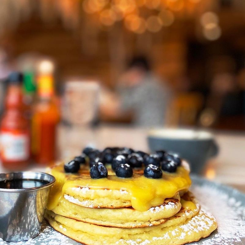 Breakfast Paradise with Blueberry Pancakes