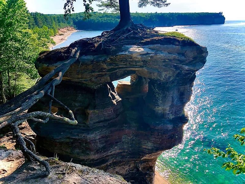 Chapel Rock's Natural Window to Superior