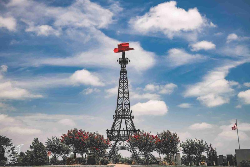 Eiffel Tower With a Cowboy Hat in Paris, Texas