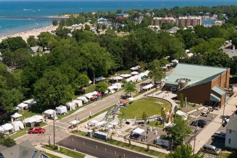 Krasl Art Fair on the Bluff: Art With a Lake Michigan Panorama