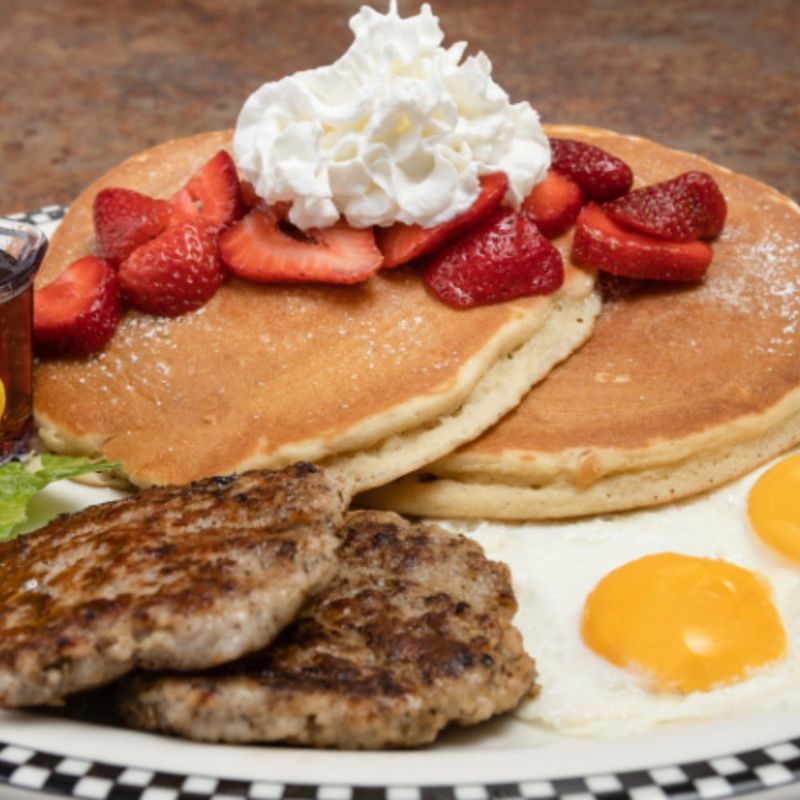 Fluffy Buttermilk Pancakes Bigger Than Your Plate