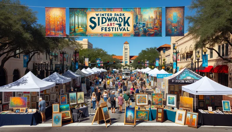 Winter Park Sidewalk Art Festival