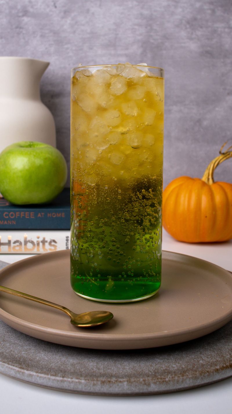 Dutch Bros' Caramel Apple Rebel with Pumpkin