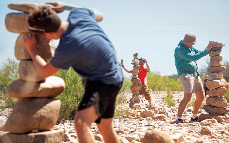 Llano Earth Art Festival: Rock Balancing Magic