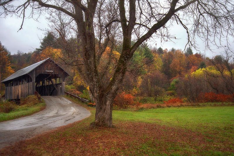 Coburn Covered Bridge in East Montpelier: Over the Winooski River