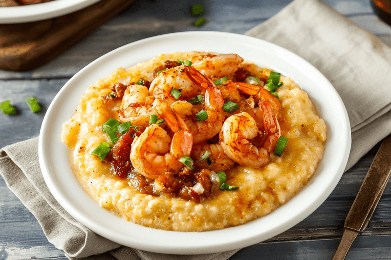 Southern-Style Shrimp and Grits with Bay Area Ingredients