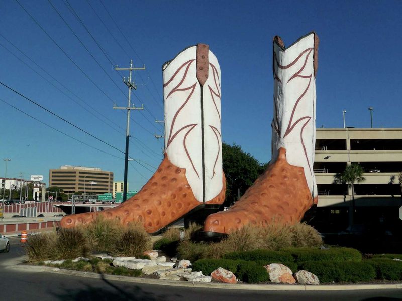 The Giant Boots at North Star Mall in San Antonio