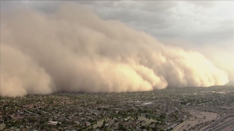 Dust Storms Create Zero-Visibility Hazards