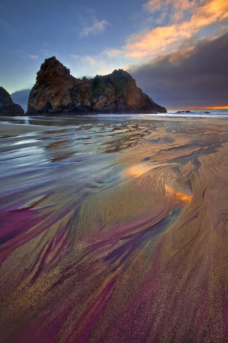 Pfeiffer Beach's Purple Sand