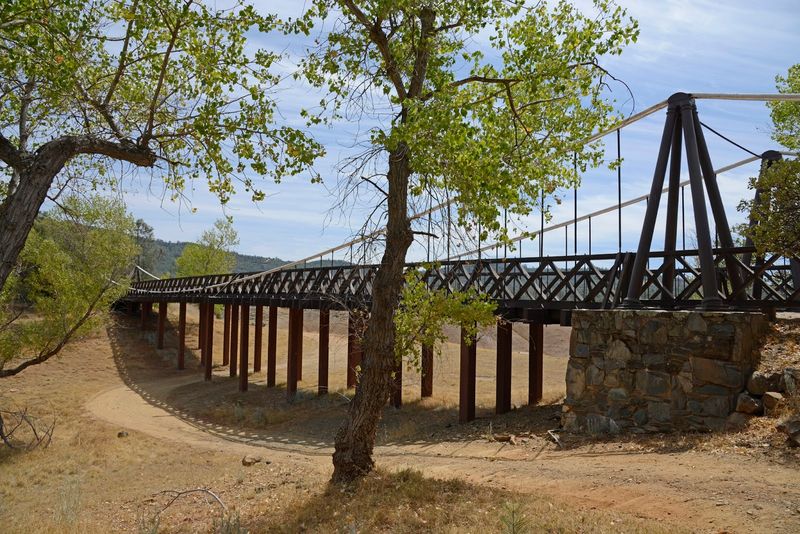 Bidwell Bar Suspension Bridge: The Hanging Portal