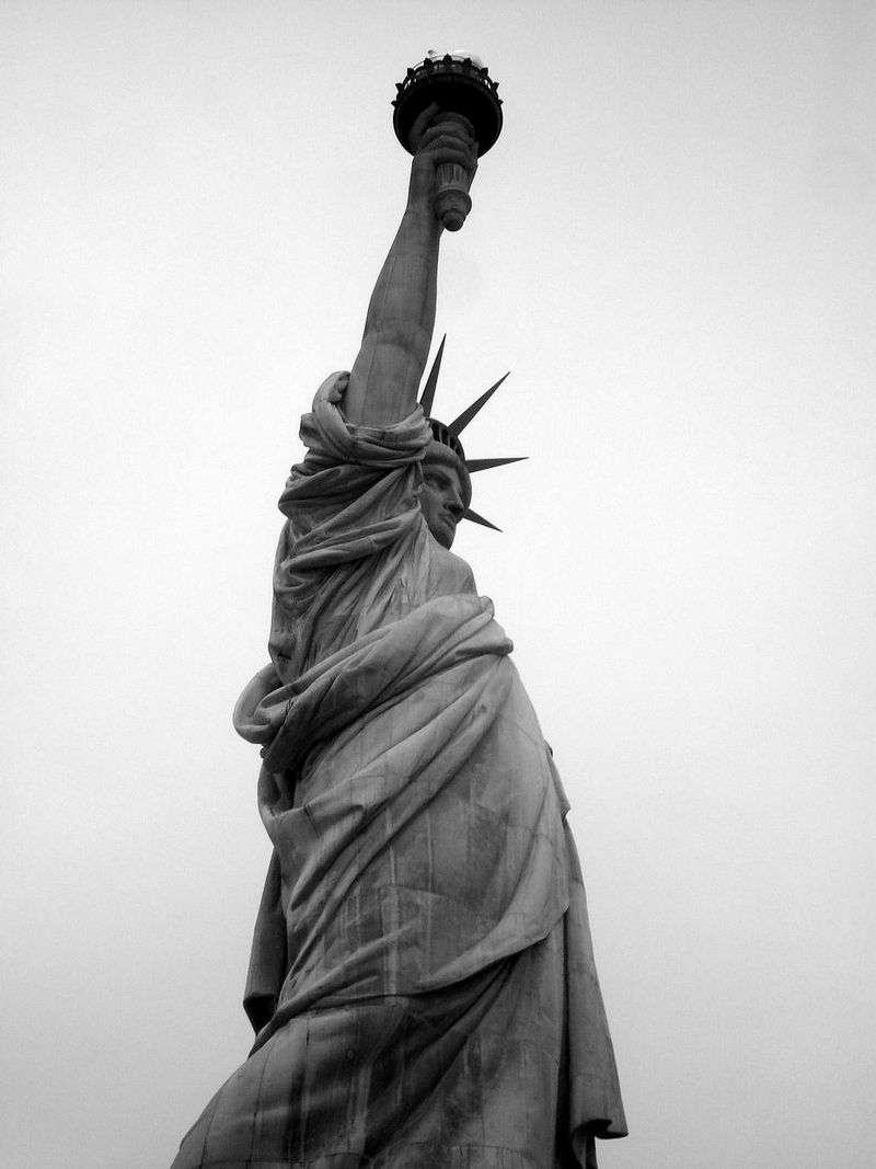 Statue of Liberty from Behind on Liberty Island