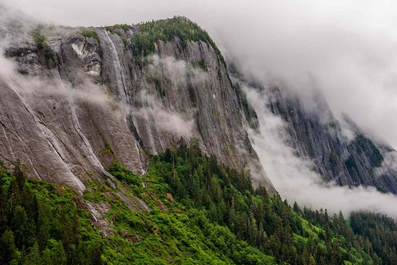 Misty Fjords: Vertical Cliffs Rising From the Sea