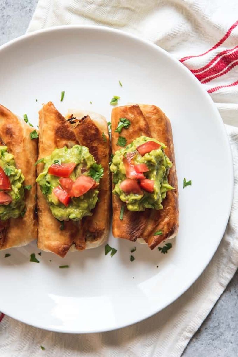 Spicy Green Chile Chimichanga