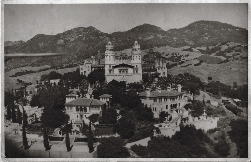 Hearst Castle During Construction