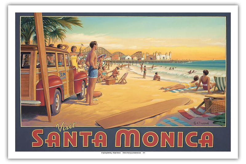 Sun-Soaked Santa Monica Beach Life