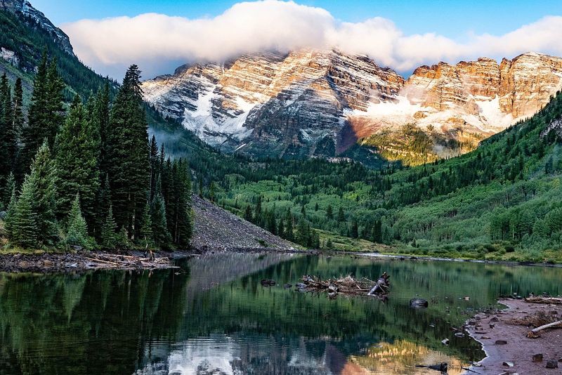 Maroon Bells' Alpine Glow Fire Rings