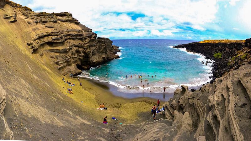 Rare Green Sand Beach Faces Unauthorized Commercial Exploitation