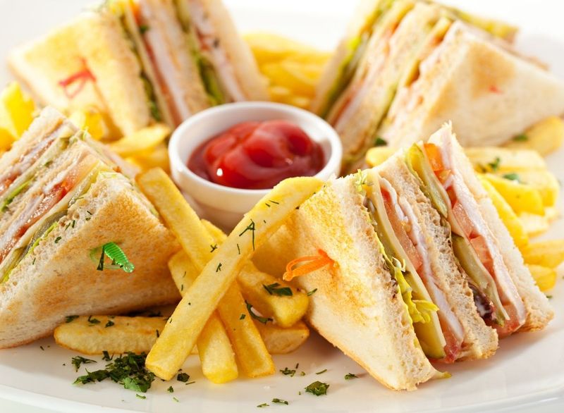 Towering Club Sandwiches
