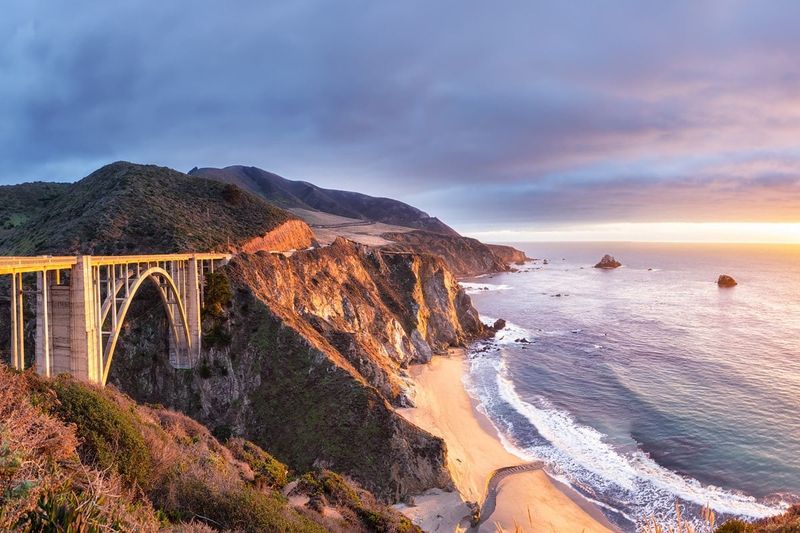 Bixby Bridge at Sunset