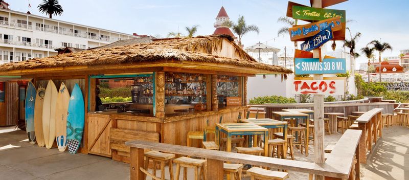 Street Vendors Serving Iconic Tacos by the Beach