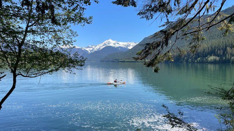 Baker Lake's Mountain-Framed Vistas
