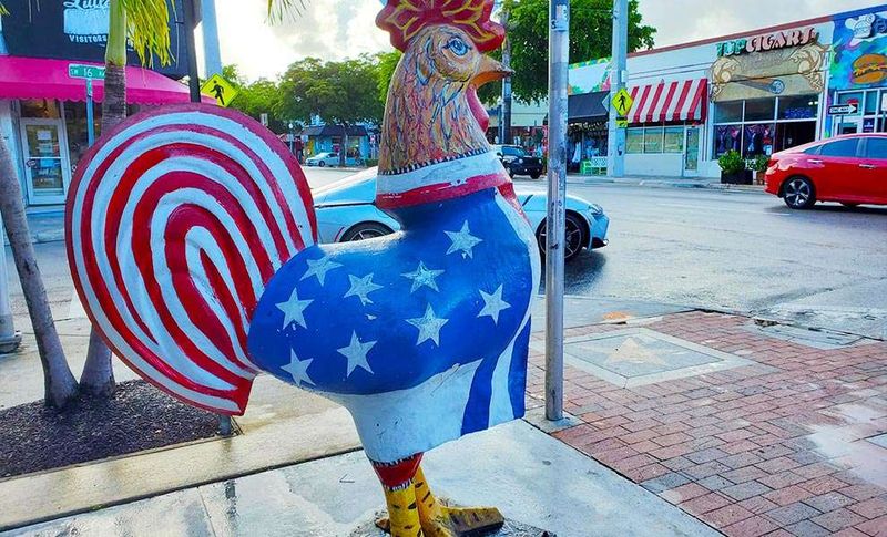 Rooster Statues Stand As Symbols Of Pride