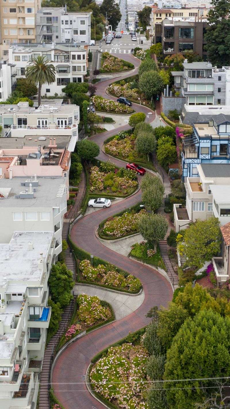 Russian Hill: Lombard Street's Snaking Tourist Trail