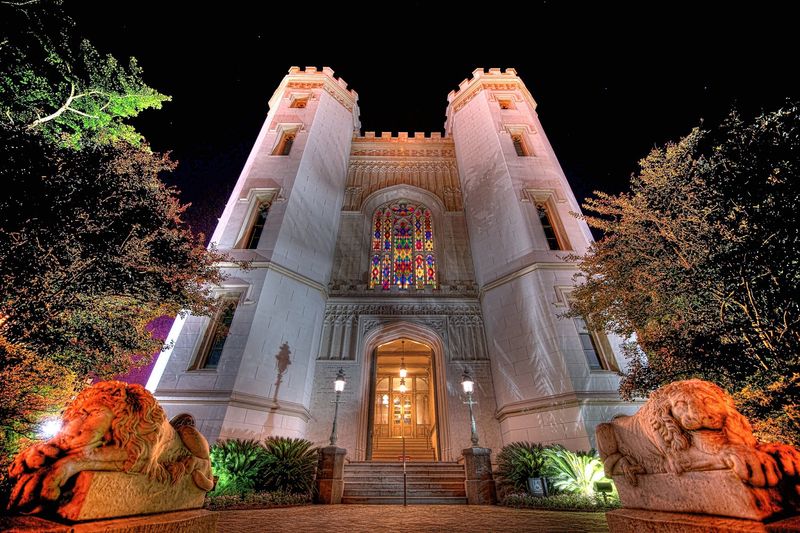 Baton Rouge's Old State Capitol After Dark
