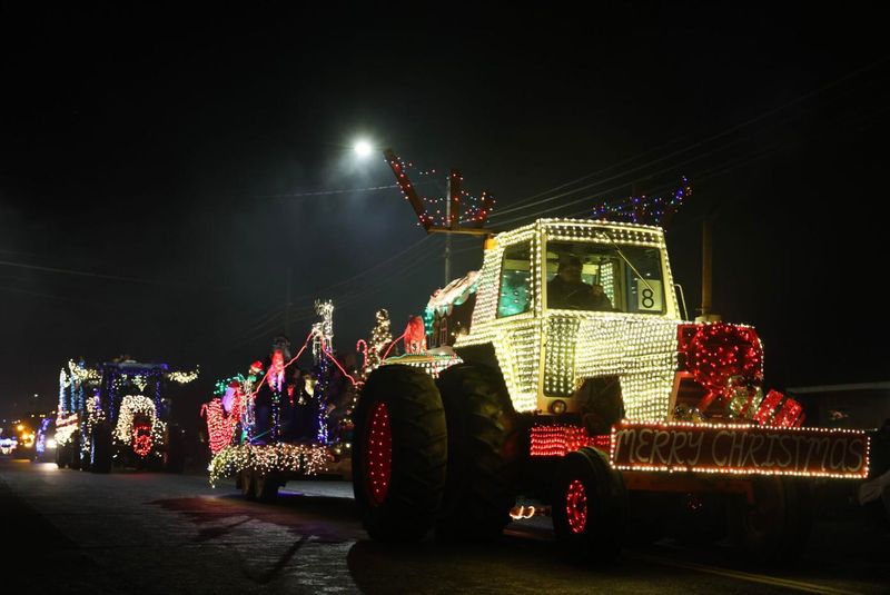 Sunnyside's Lighted Farm Implement Parade