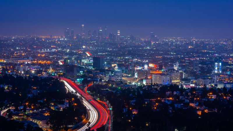 Mulholland Scenic Parkway's Hollywood Hills Grandstand