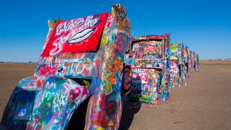 Cadillac Ranch During Summer Middays