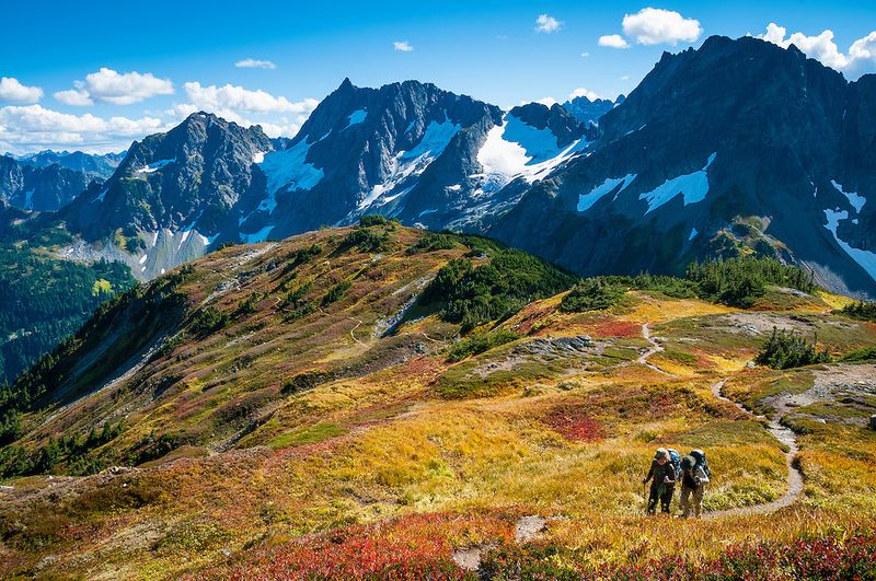 Cascade Pass Trail in North Cascades National Park