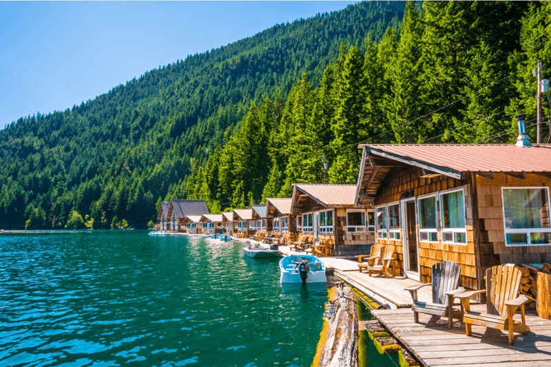 Ross Lake Resort Floating Cabins