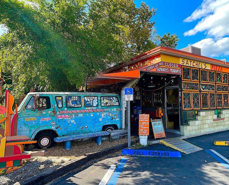 Satchel's Pizza: Gainesville's Eclectic Art Haven