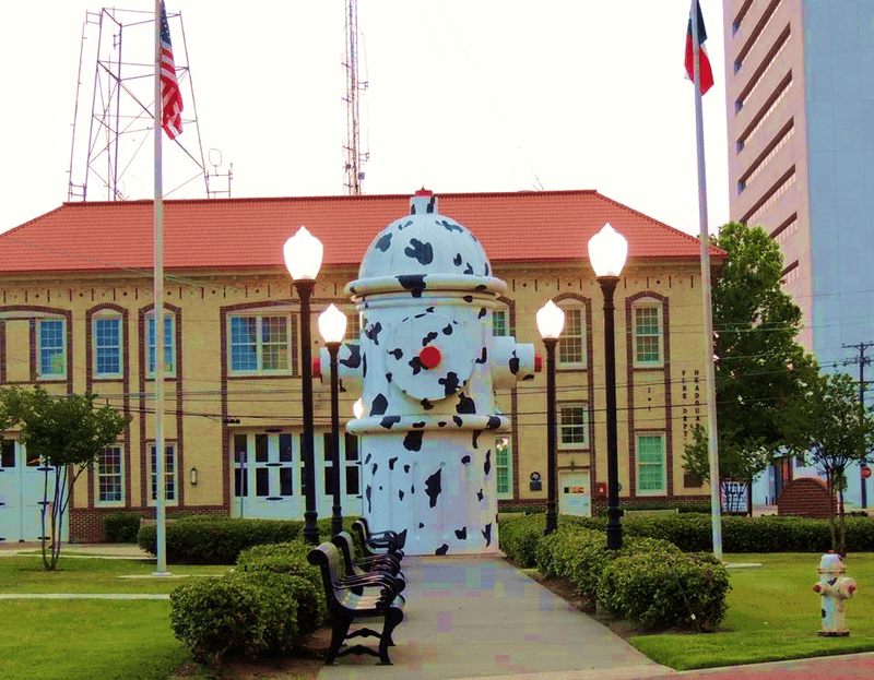 Dalmatian Fire Hydrant in Beaumont