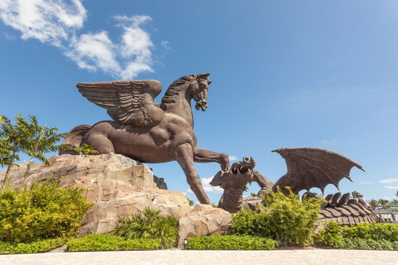 The Pegasus and Dragon Statue