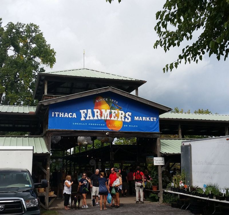 Ithaca Farmers Market on Cayuga Lake