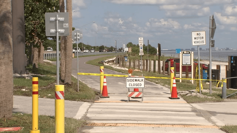 Courtney Campbell Causeway Trail Disruption