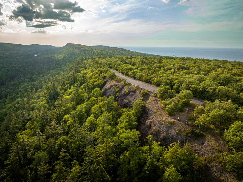 Brockway Mountain's Cloud-Touching Road