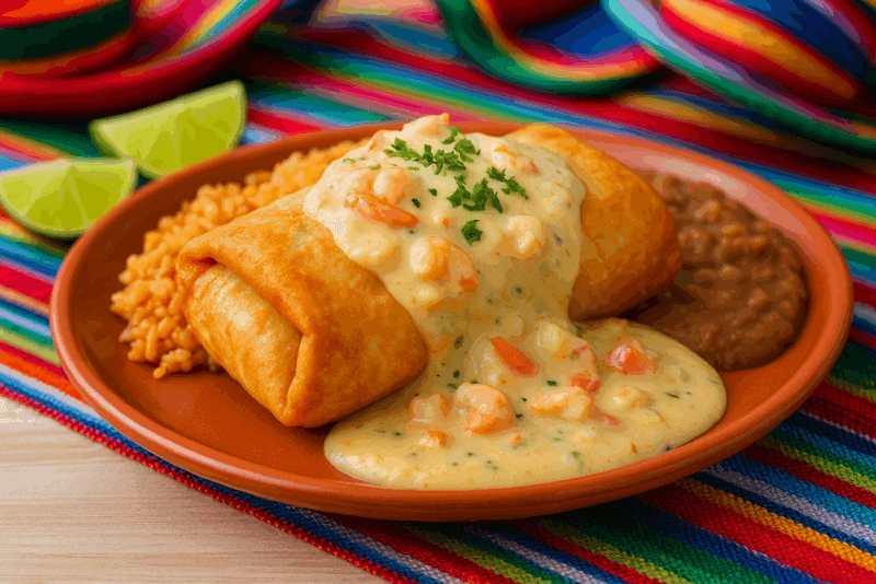 Seafood Delight Chimichanga