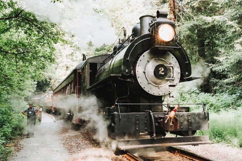 From Fort Bragg: Beaches and the Pudding Creek Express