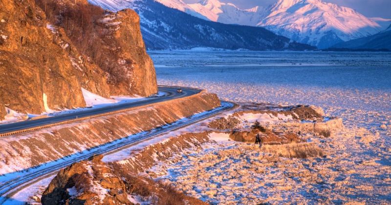 Breathtaking Winter Drives Along Turnagain Arm