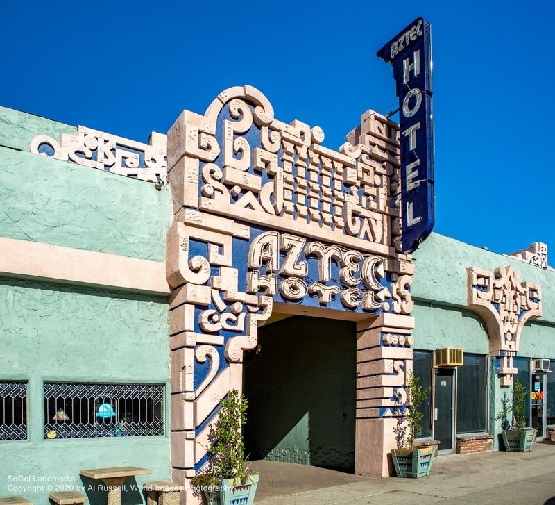 Aztec Hotel: Art Deco Meets Ancient Mexico