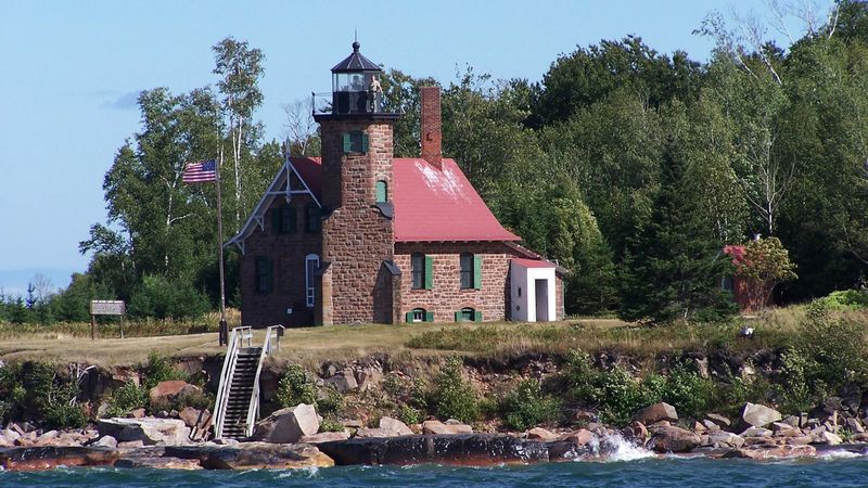 Sand Island Lighthouse in Apostle Islands National Lakeshore