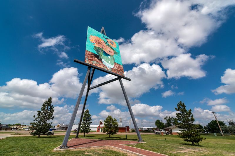 Giant Van Gogh Painting: Sunflowers on a Massive Scale