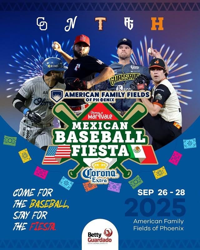 The Mexican Baseball Fiesta is a classic fall festival. Poster c. VisitPhoenix
