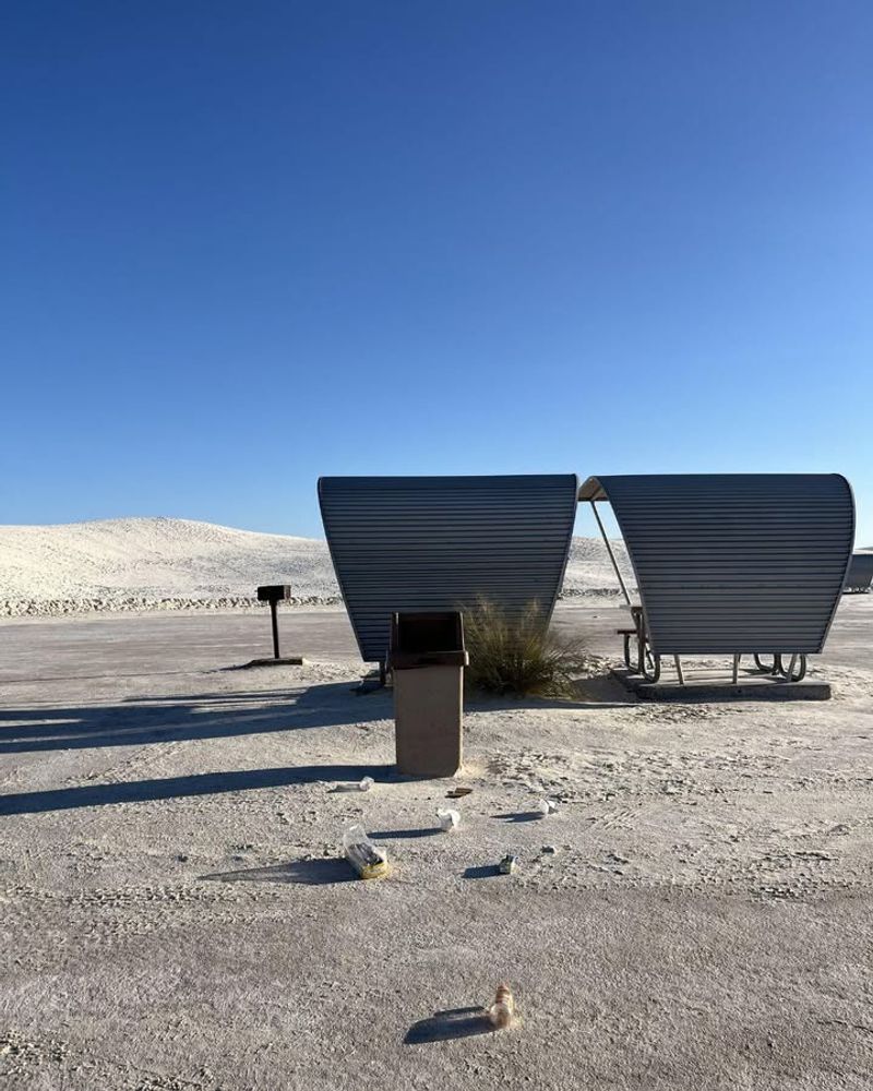 Trash Mountains at White Sands National Park