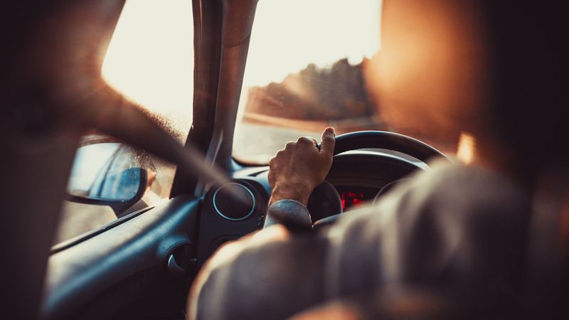 Don’t hug while driving